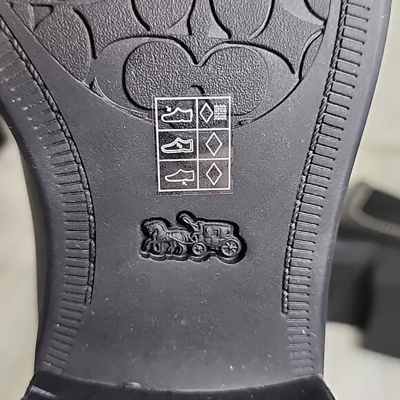 Coach Black Bowery Leather Ankle Boots Womens Size 5.5 NEW - Picture 9 of 13